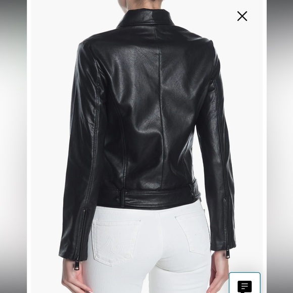 Nordstrom Eloise Faux Leather Moto Jacket NWOT - Picture 3 of 3